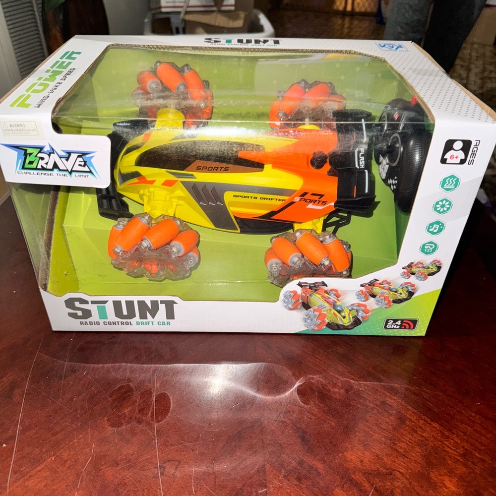 Rave Sports Stunt RC Car - Orange and Black